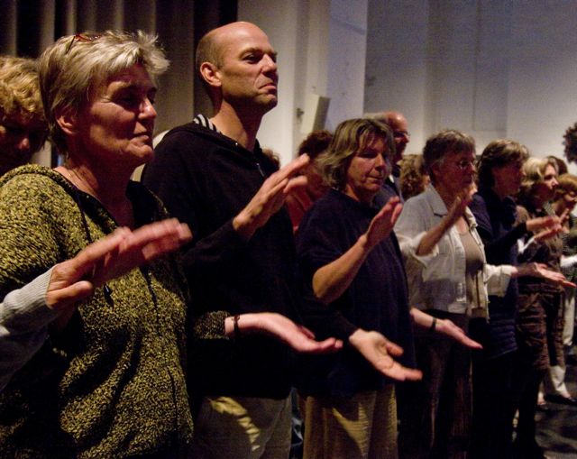 zangworkshop tijdens vergaderdag